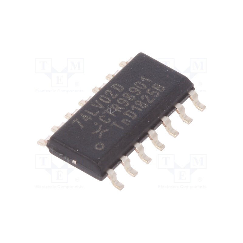 5 pcs x NEXPERIA - 74LV02D,112 - IC: digital, NOR, Ch: 4, IN: 2, TTL, SMD, SO14, 1÷5.5VDC, -40÷125°C