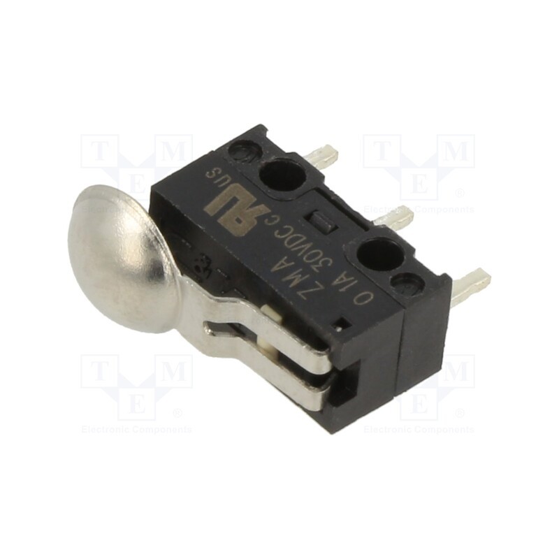 1 pcs x C&K - ZMA00A080S06PC - Microswitch SNAP ACTION, 0.1A/125VAC, 0.1A/60VDC, SPDT, ON-(ON)