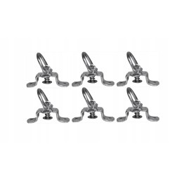 Hook, rotating grip, tarpaulin holder, 6 pcs