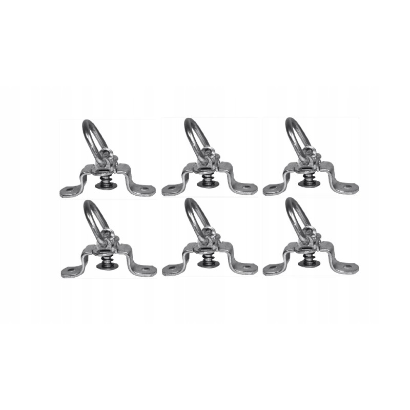 Hook, rotating grip, tarpaulin holder, 6 pcs