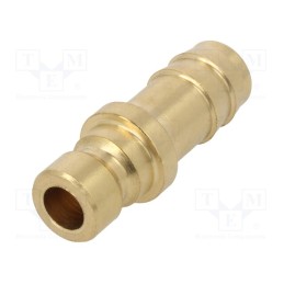 1 pcs x PNEUMAT-K06D WO9 - Connector, connector pipe, max.10bar, Enclos.mat: brass, Seal: FPM