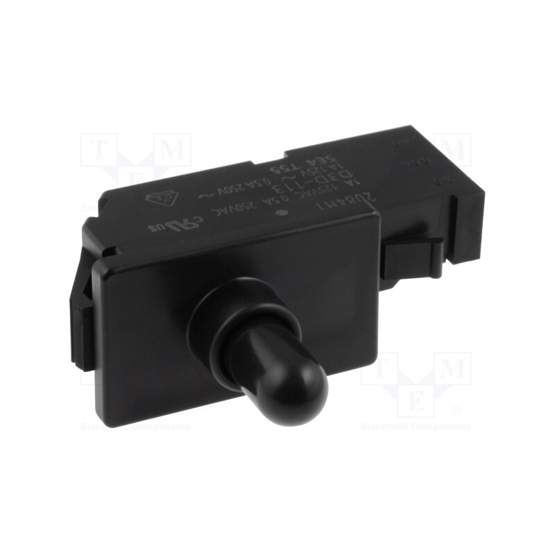 1 pcs x OMRON OCB - D3D-113 - Switch: door, Pos: 2, SPDT, 0.5A/250VAC, black, Leads: spring clamps