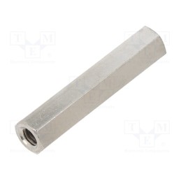 10 pcs x DREMEC - 141X25 - Screwed spacer sleeve, 25mm, Int.thread: M2, hexagonal