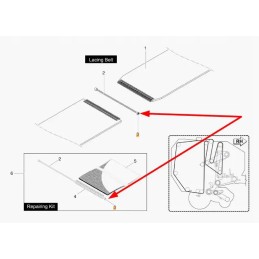 Kb8851035 round baler belt nut