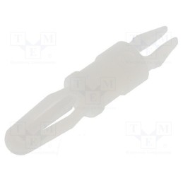 10 pcs x ESSENTRA - LMSP-4-01 - PCB distance, polyamide, L: 6.4mm, snap fastener, natural, UL94V-2