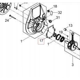 Crankcase gasket wm80 5100025322