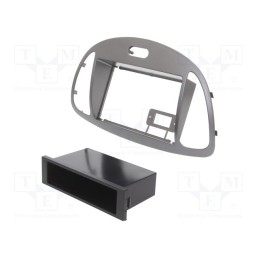 1 pcs x PER.PIC. - MA39023.2 - Radio frame, Hyundai, 2 DIN, silver