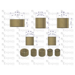 Set of starter bushings 851 502 r 11 exp