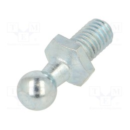 1 pcs x PNEUMAT-92990A - Mounting element for gas spring, Mat: zinc plated steel, 10mm