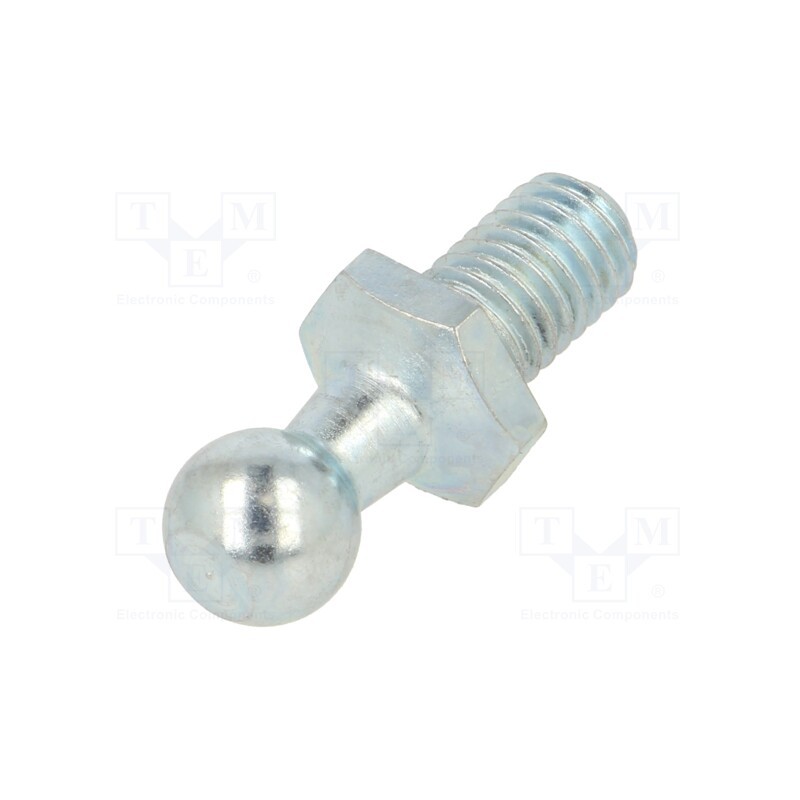 1 pcs x PNEUMAT-92990A - Mounting element for gas spring, Mat: zinc plated steel, 10mm