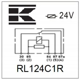 Mini relay 24v switching 30a 40a with resistor