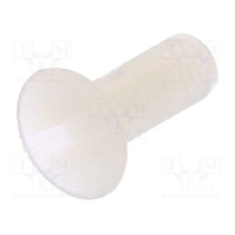 10 pcs x DREMEC - 8G202M3X08 - Screw, M3x8, 0.5, Head: countersunk, slotted, 1mm, polyamide