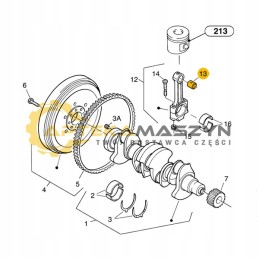 Connecting rod bush volvo d3d d3 6d l20b l25b l20f fi 26mm