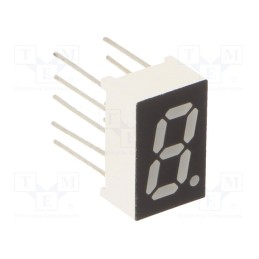 1 pcs x OPTOSUPPLY - OSL10326-LY - Display: LED, 7-segment, 8mm, 0.32', No.char: 1, yellow, 60mcd
