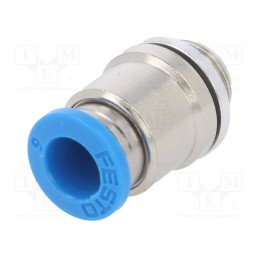 1 pcs x FESTO-186107 - Push-in fitting, straight, -0.95÷6bar, Gasket: NBR rubber, QS, 6mm