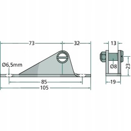 Galvanized trailer cylinder mounting