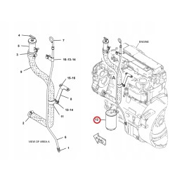 Cat 428 432 bcdef oil filter