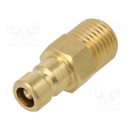 1 pcs x PNEUMAT-K06DZ GZ14 - Connector, connector pipe,with valve, max.10bar, Seal: FPM