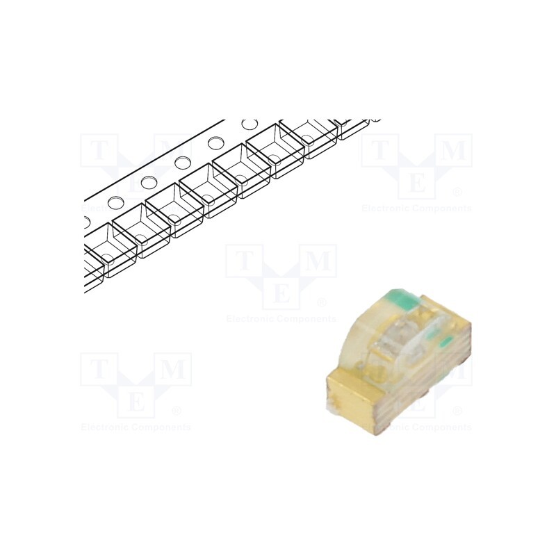 1 pcs x BROADCOM (AVAGO) - HSMR-C120 - LED, SMD, 0604, blue, 15÷55mcd, 1.6x1x0.6mm, 155°, 3.4÷3.9V, 20mA