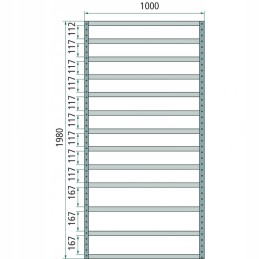 Workshop cabinet 200 x 100 x 30 cm 81504185