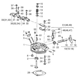 Hatz e573 e673 tensioner screw 03022001