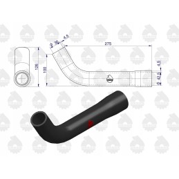 Upper reinforced rubber cable C 385 4 cyl Ursus