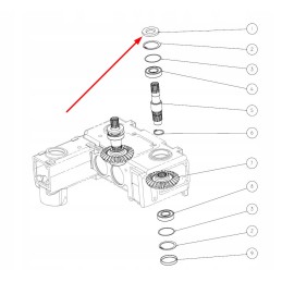 04500700 gear shaft seal ring