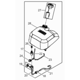 Wacker hammers bh fuel tap new type 0222410