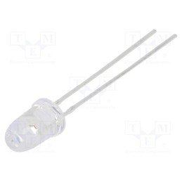 1 pcs x LUMEX - SSL-LX5093SRC/E - LED, 5mm, red, 2000÷2800mcd, 30°, Front: convex, 1.7÷2.2V, -40÷85°C