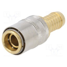 1 pcs x PNEUMAT-ESH 13 TL - Quick connection coupling, max.15bar, Features: without valve