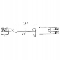 Pick-up finger spring Welger 0940522500