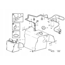 Fuel level float sensor Volvo BL 11881914