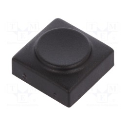 2 pcs x Marquardt - 826.000.011 - Button, rectangular, black, polyamide, 15.5x15.5mm