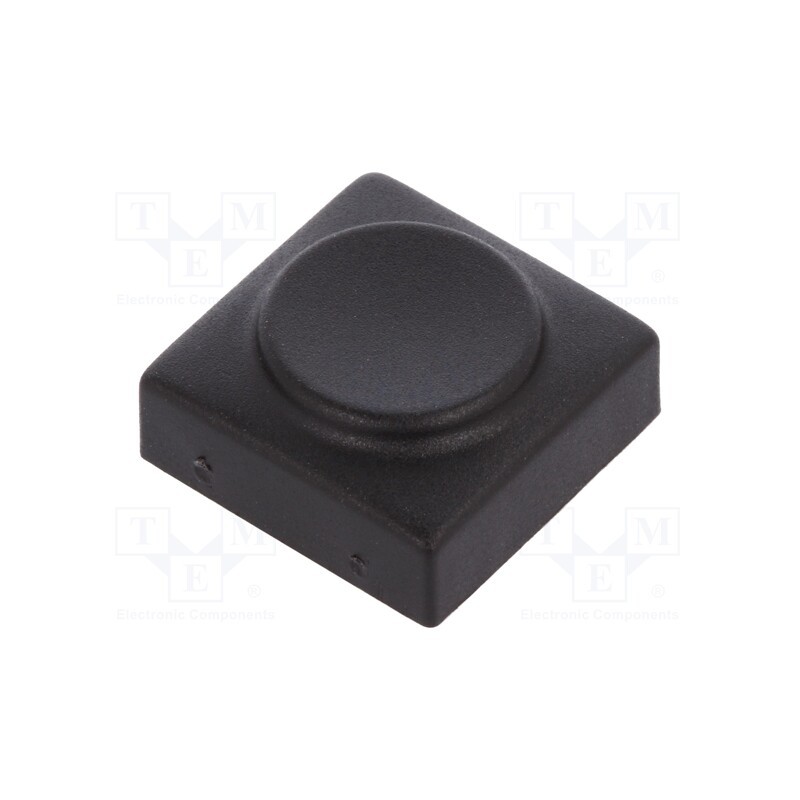 2 pcs x Marquardt - 826.000.011 - Button, rectangular, black, polyamide, 15.5x15.5mm