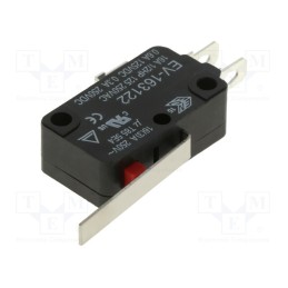 1 pcs x ECE - EV163122 - Microswitch SNAP ACTION, 16A/250VAC, 0.6A/125VDC, with lever