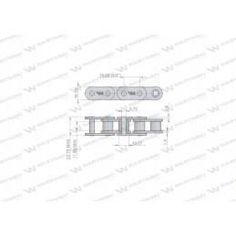 Roller chain 12b 1 54ps feeder application