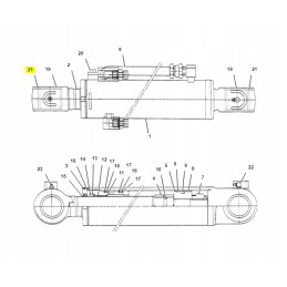 Stick cat mini excavator cylinder bushing