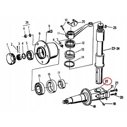 Stirrup for the stub pin of Ursus C 330 C360