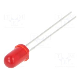 1 pcs x LUMEX - SSL-LX5093HD-5V - LED, 5mm, red, 3mcd, 60°, Front: convex, 5÷7V, No.of term: 2, -40÷85°C