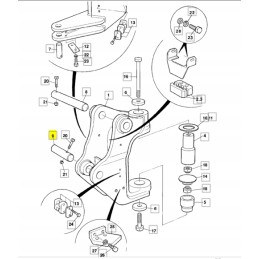 CVA cylinder pin for boom jcb mini excavator