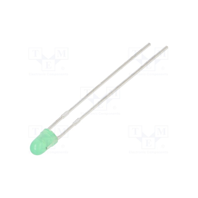 1 pcs x LUMEX - SSL-LX3044GD-12V - LED, 2.9mm, green, 6mcd, 60°, Front: convex, 12÷14V, No.of term: 2