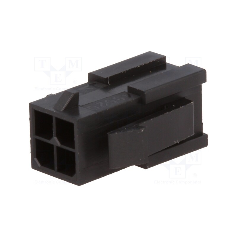 2 pcs x MOLEX - 430200400 - Plug, wire-wire, male, Micro-Fit 3.0, 3mm, PIN: 4, w/o contacts