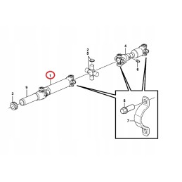 Front drive shaft volvo bl60 bl70 bl71 11886355