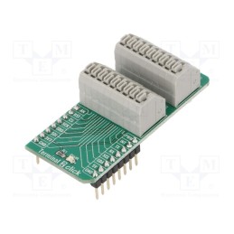 1 pcs x MIKROE - TERMINAL 2 CLICK - Click board, adapter, analog,GPIO,I2C,SPI,UART, prototype board