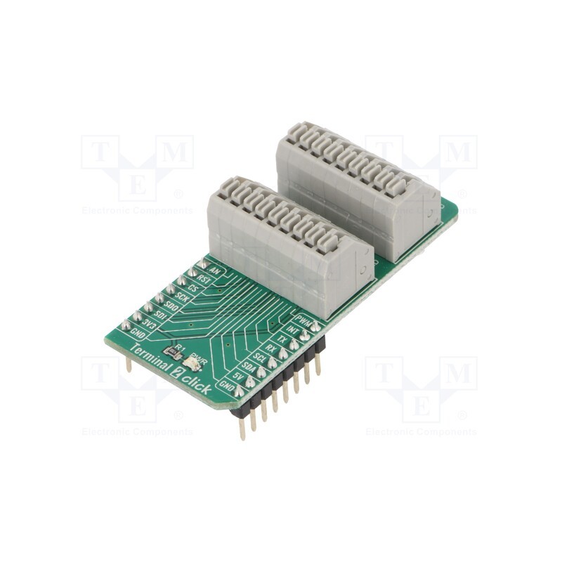 1 pcs x MIKROE - TERMINAL 2 CLICK - Click board, adapter, analog,GPIO,I2C,SPI,UART, prototype board