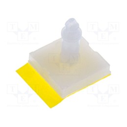 10 pcs x ESSENTRA - CBSBT-7-01A2-RT - Self-adhesive holder, polyamide, L: 11.11mm, Ø2: 2.54mm