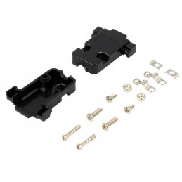 Housing for D-sub connectors, straight, black