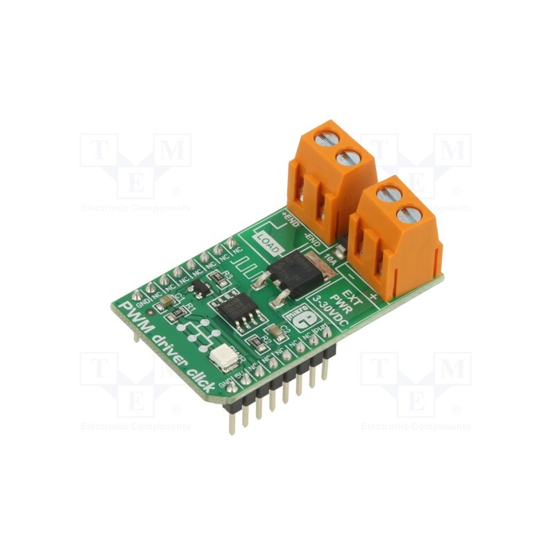 1 pcs x MIKROE - PWM DRIVER CLICK - Click board, PWM, PWM, Si8711CC, prototype board, 5VDC