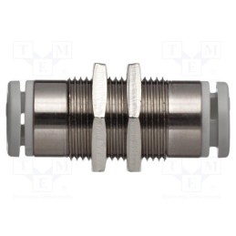 1 pcs x SMC-KQ2E02-00NJ - Push-in fitting, threaded,straight, -1÷10bar, brass, -5÷60°C