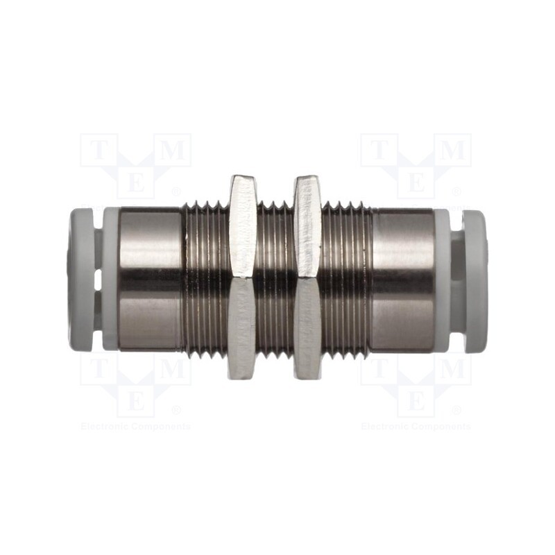 1 pcs x SMC-KQ2E02-00NJ - Push-in fitting, threaded,straight, -1÷10bar, brass, -5÷60°C